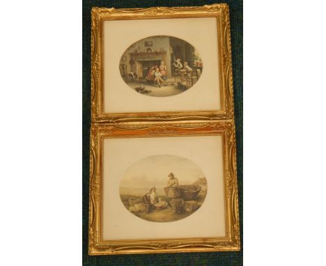After Le Blond.  Grandfathers pipe and another, chromolithographs, a pair, 20cm x 23cm