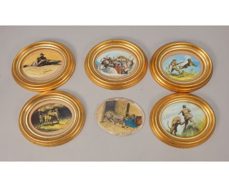 K. Kearsley.  Scenes from the books of the big game hunter Jim Corbett, to include The Man Eating Leopard of Rudraprayag etc.