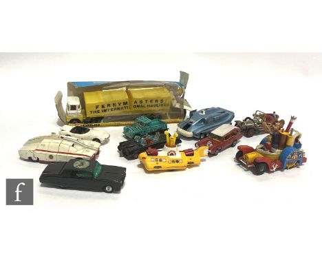 A collection of Corgi and Dinky TV and film related diecast models, to include Green Hornet's Black Beauty, The Monkees Monke