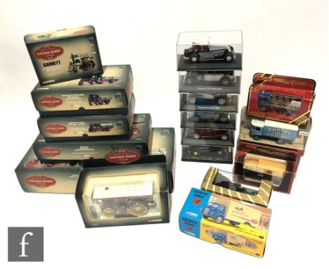 A collection of assorted diecast models, to include six Corgi Vintage Glory of Steam including 80305 Wynns 4CD Road Tractor, 