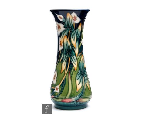 A Moorcroft Pottery vase decorated in the Elfin Beck pattern designed by Philip Gibson, impressed mark and numbered 117 from 