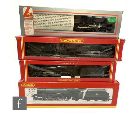 Four OO gauge BR locomotives, Hornby R221 Coronation Class 4-6-2 green 'City of Leicester', Hornby R578 Patriot Class 4-6-0 B