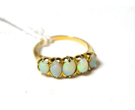 A five stone opal ring 