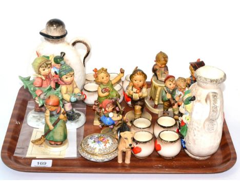 A collection of Goebel Hummel pottery figures and similar and other ceramics 