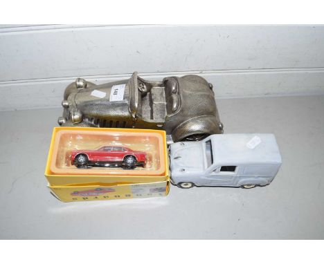 Mixed Lot: Boxed model Ford Granada, a pottery model van and a further modern resin model of a vintage car (3)
