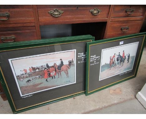 Four Lionel Edwards hunting prints