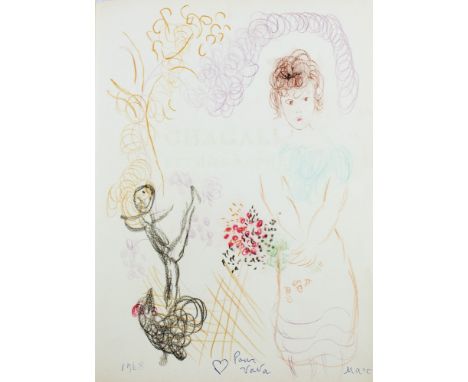 Marc Chagall - Julien Cain. Chagall Lithograph. Avant-propos de Marc Chagall. Notices de Fernand Mourlot. Paris, André Sauret