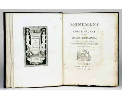 [Pierre-François Hugues, genannt d’Hancarville]. Monumens de la Vie privée des Douze Césars. d’après une suite de pierres gra