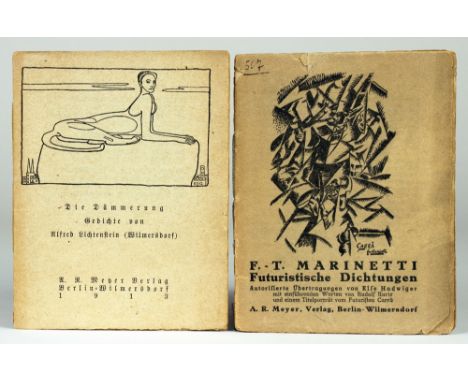 F.-T. Marinetti. Futuristische Dichtungen. Autorisierte Übertragungen von Else Hadwiger mit einführenden Worten von Rudolf Ku