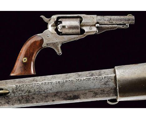 dating: 1865 - 1873 provenance: USA, Octagonal, 3', rifled, 31 cal. barrel (bore with some fouling, visible rifling), with se