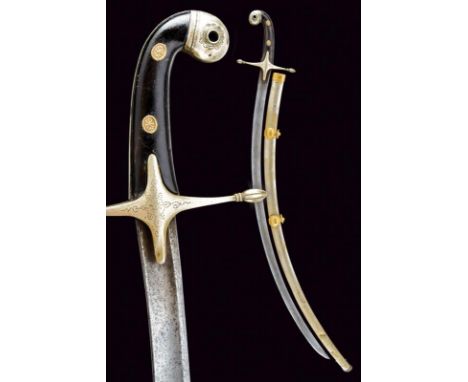 dating: First half of the 19th Century provenance: Grand Duchy of Tuscany, Curved, single-and short false-edged blade, with f