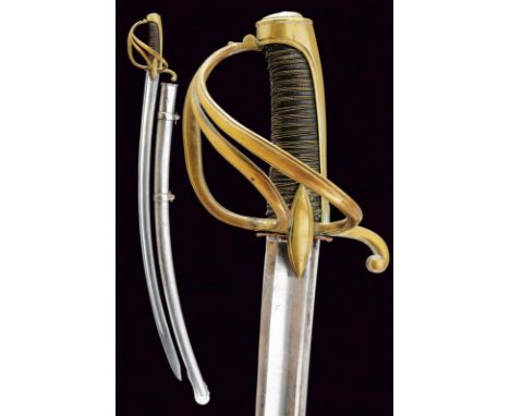 dating: first quarter of the 19th Century provenance: France, Curved, hollow tip, single-and short false-edged blade, with fu
