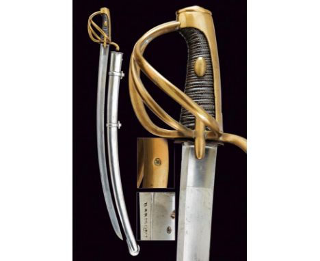 dating: Early 19th Century provenance: Kingdom fo Italy (Napoleonic), Wide, single-and short false-edged blade, with wide ful