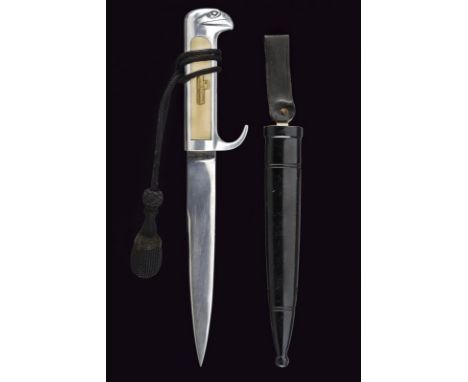 dating: Second quarter of the 20th Century provenance: Italy, Straight, single-edged blade. Aluminium grip with typical pomme