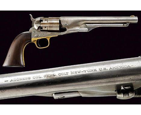 dating: 1861 provenance: USA, Round, 8’, 44 cal. barrel (clean bore, with some fouling at the nozzle and at the breech, visib