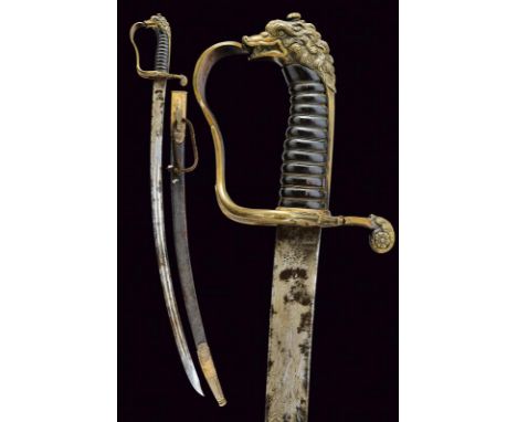 dating: Second quarter of the 19th Century provenance: Kingdom of the Two Sicilies, Curved, single-and-false-edged blade with