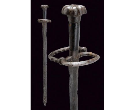 dating: second quarter of the 16th Century provenance: Germany, Straight, double-edged blade of slightly hexagonal section, t