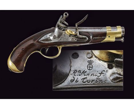 dating: first quarter of the 19th Century provenance: Piedmont, Round, smoothbore barrel with octagonal breech, marked 'BO' a