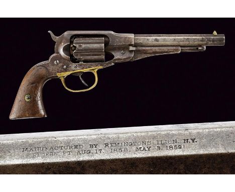 dating: 1863 - 1865 provenance: USA, Octagonal, 6-1/2', rifled, 36 cal. barrel (bore with some fouling, visible rifling), wit