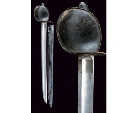 dating: Mid 19th Century provenance: Sardinian Kingdom, Slightly curved, wide, single-and-false-edged blade, with wide fuller