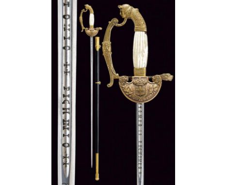 dating: Third quarter of the 19th Century provenance: Kingdom of Italy, Single-and-false-edged blade (probably 18th century) 