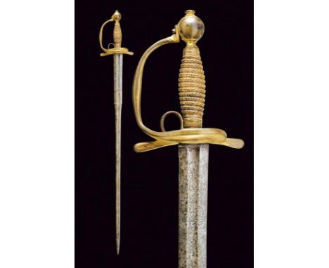 dating: 18th Century provenance: Europe, Interesting straight, double-edged blade with central groove. The first part enlarge