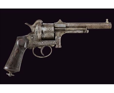 dating: about 1870 provenance: Belgium, Round, rifled, 11 mm cal. barrel, engraved and octagonal base, provided with rear sig
