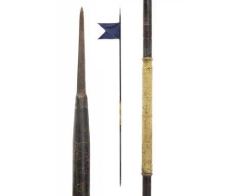 dating: first quarter of the 20th Century provenance: Italy, Iron cusp of square section. On metal shaft with grip in the cen