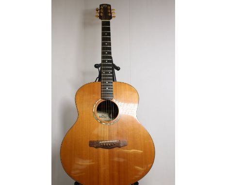 A Northworthy Acoustic Guitar, The Ellastone Model Comes With Soft Carry Case Serial Number 20030 Built In August 1996 Hand C