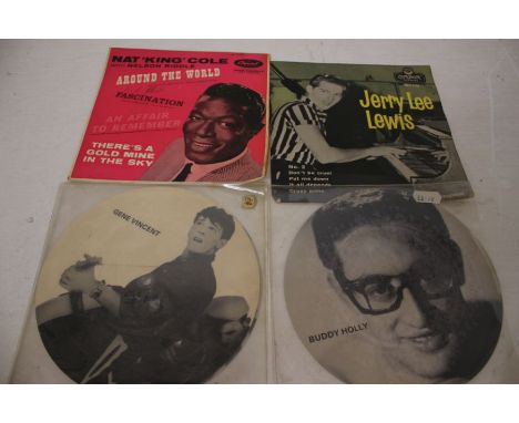 A Large Collection Of 45's With 78's And Tape Cassettes And CD's Artist's To Include, Lonnie Donegan, Elvis Presley, Chuck Be