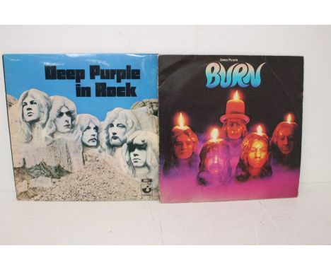 A Collection Of 12 " Rock/Pop Records, Including Artists Such As Deep Purple, Rolling Stones, David Bowie, T. Rex , Johnny Ca