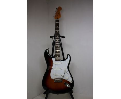 A Fender Stratocaster Custom Shop Limited Edition In Three Tone Burst With Seymour Duncan Pickups And A Gator Carry Case .The