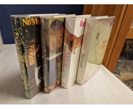 Quartet of Hutchinson &amp; Co Publishing First Edition Ruth Rendell Books w/a signed example, inc 'Some Lie and Some Die', '