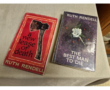 Pair of First Edition John Long Publishing Ruth Rendell Hardback Books inc a Signed 'A New Lease of Death', and 'The Best Man