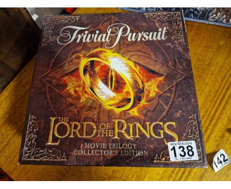 Lord of the Rings Trivial Pursuit Board Game