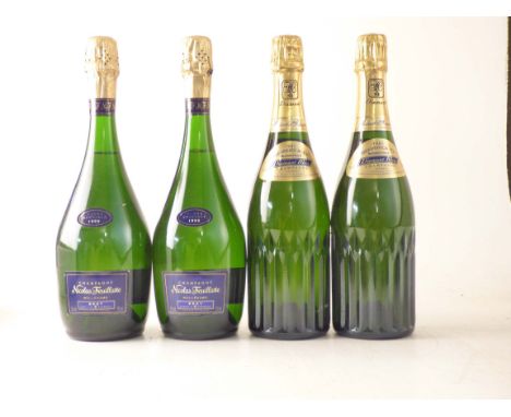 Champagne Heidsieck Diamant Bleu 1985 2 bts Champagne Nicholas Feuillatte Vintage 1999 2 bts Above 4 bts From the off-site ce