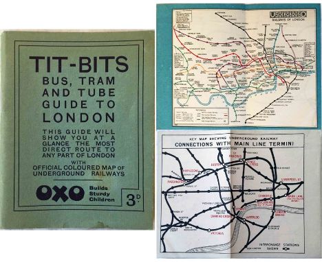 c1925/26 'Stingemore' London Underground MAP (unusual paper issue) with 'Connections with Main Line Termini' on the reverse. 