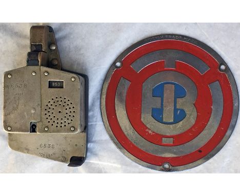 TICKET PUNCH MACHINE manufactured by The Ticket Punch &amp; Register Co Ltd, serial no 6538. A most unusual type. Punch mecha
