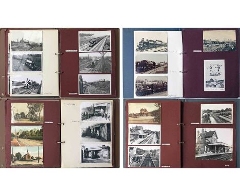 2 albums of loose-mounted PHOTOGRAPHS compiled by the late Alan A Jackson, historian &amp; transport author, portraying trans