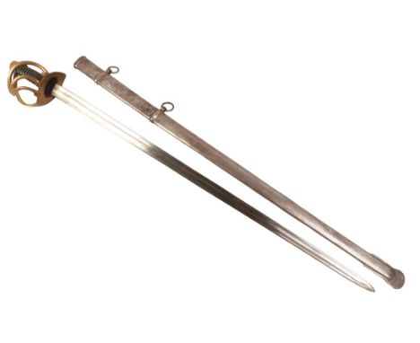 A FRENCH HEAVY CAVALRY CUIRASSIERS SWORD the blade proof marked Krantz, Bick & Lobstein, in overall great condition, as is th