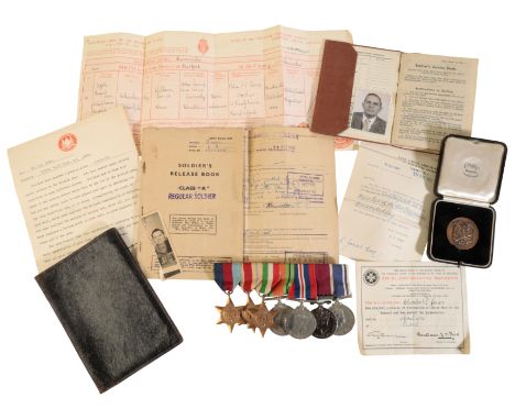 CAMPAIGN GROUP OF SEVEN TO WARRANT OFFICER JONES, MILITARY PROVEST STAFF CORPS1939 - 45 Star, Africa Star, Italy Star, Defenc
