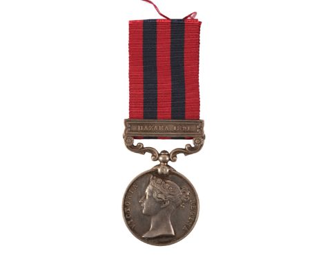 INDIAN GENERAL SERVICE MEDAL, HAZARA 1891 TO PTE HILL R W FUS India General Service 1854-95, Hazara 1891, correctly engraved 