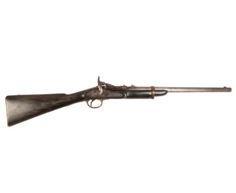 AN 1876 SNIDER CARBINE the plate with the Victorian Crown and tower stamped 1877, the last 7 has been over-stamped with a 6, 