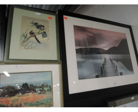 A selection of vintage prints and photograph of Lakeland style pier