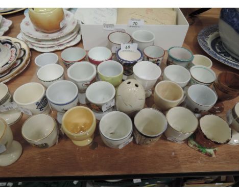 A selection of vintage egg cups and similar