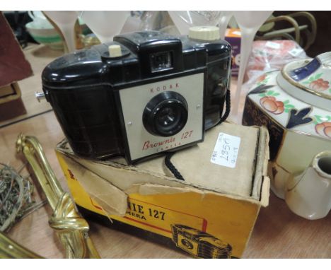 A Kodak Brownie 127 camera in original box
