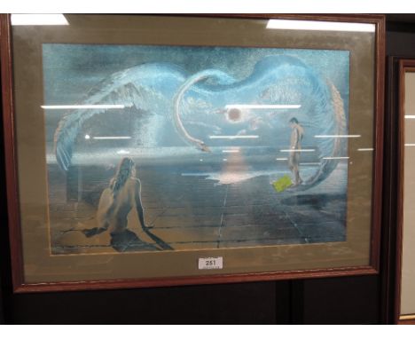 A foil print of Wings of Love, after Stephen Pearson