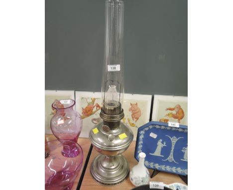 A vintage Aladdin oil burning lamp