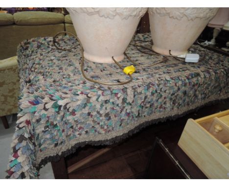 A vintage pegged rug