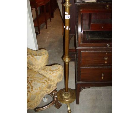 A brass standard lamp